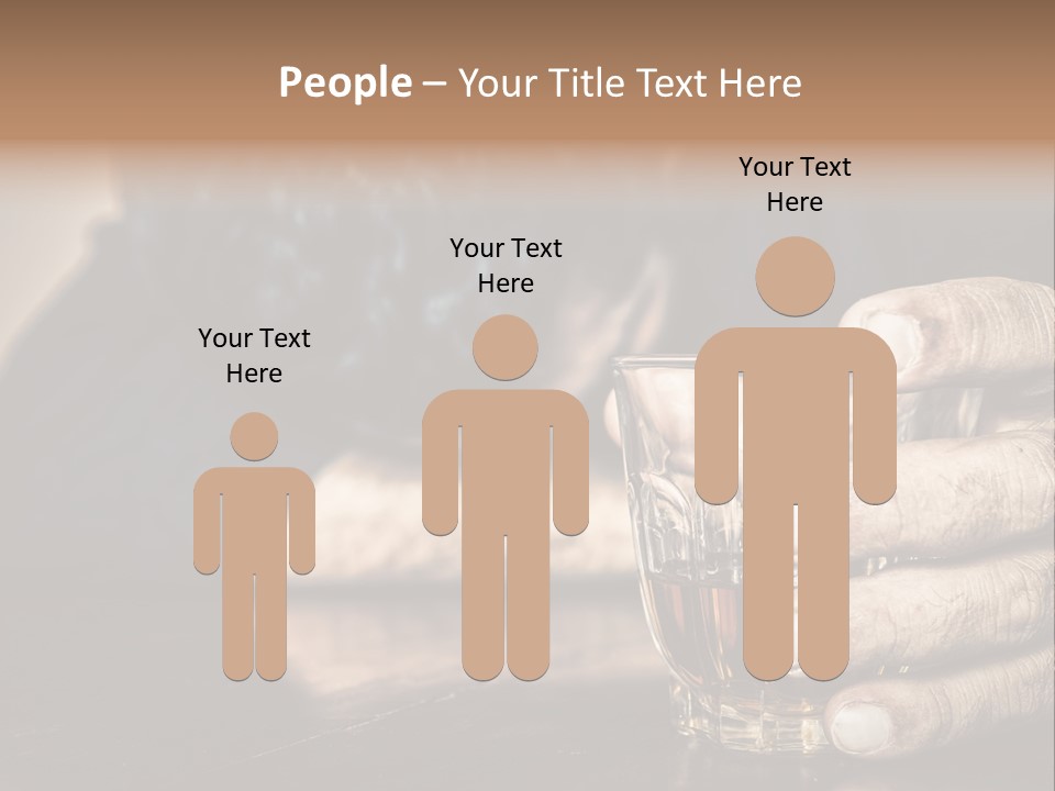 Sleeping Wasted Bar PowerPoint Template