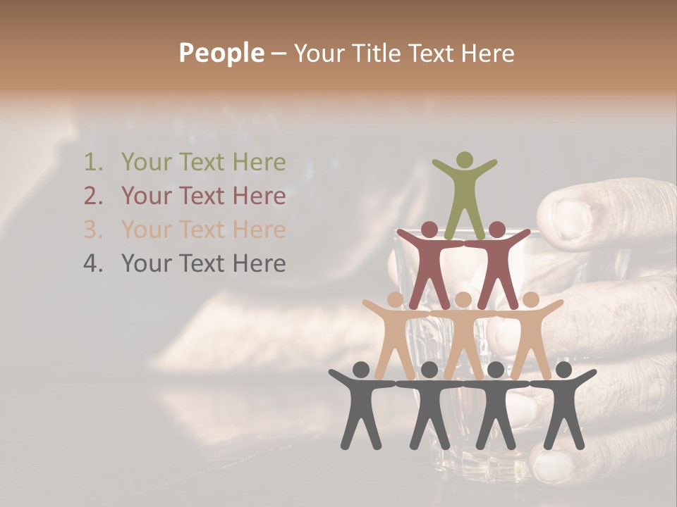 Sleeping Wasted Bar PowerPoint Template