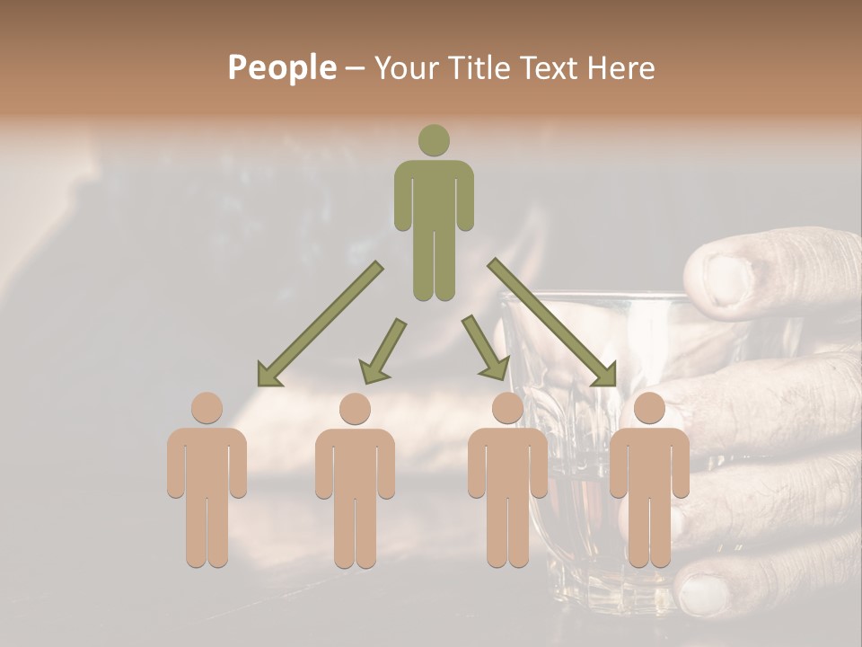 Sleeping Wasted Bar PowerPoint Template