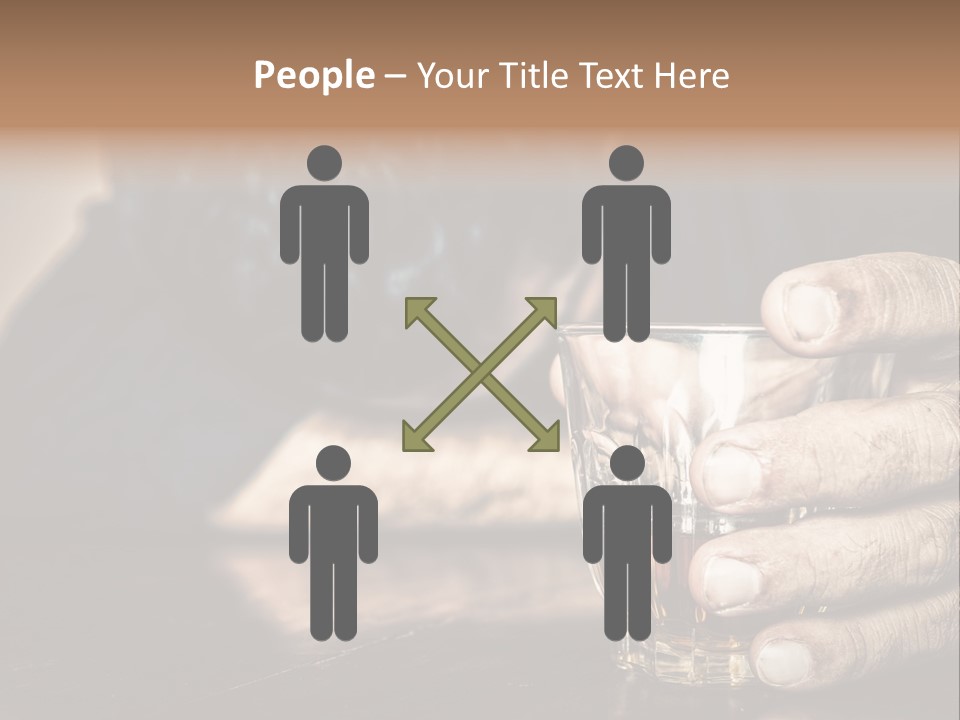 Sleeping Wasted Bar PowerPoint Template