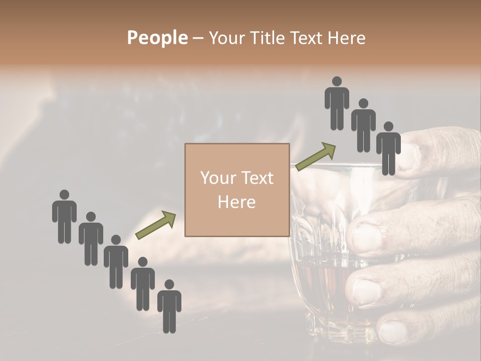 Sleeping Wasted Bar PowerPoint Template