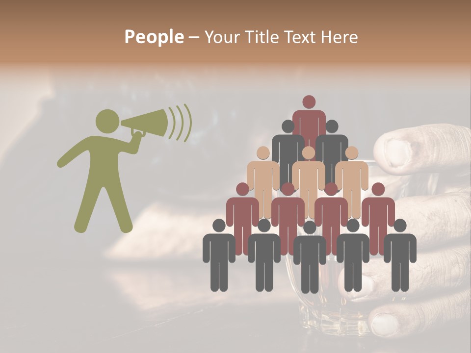 Sleeping Wasted Bar PowerPoint Template