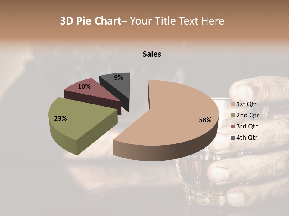 Sleeping Wasted Bar PowerPoint Template