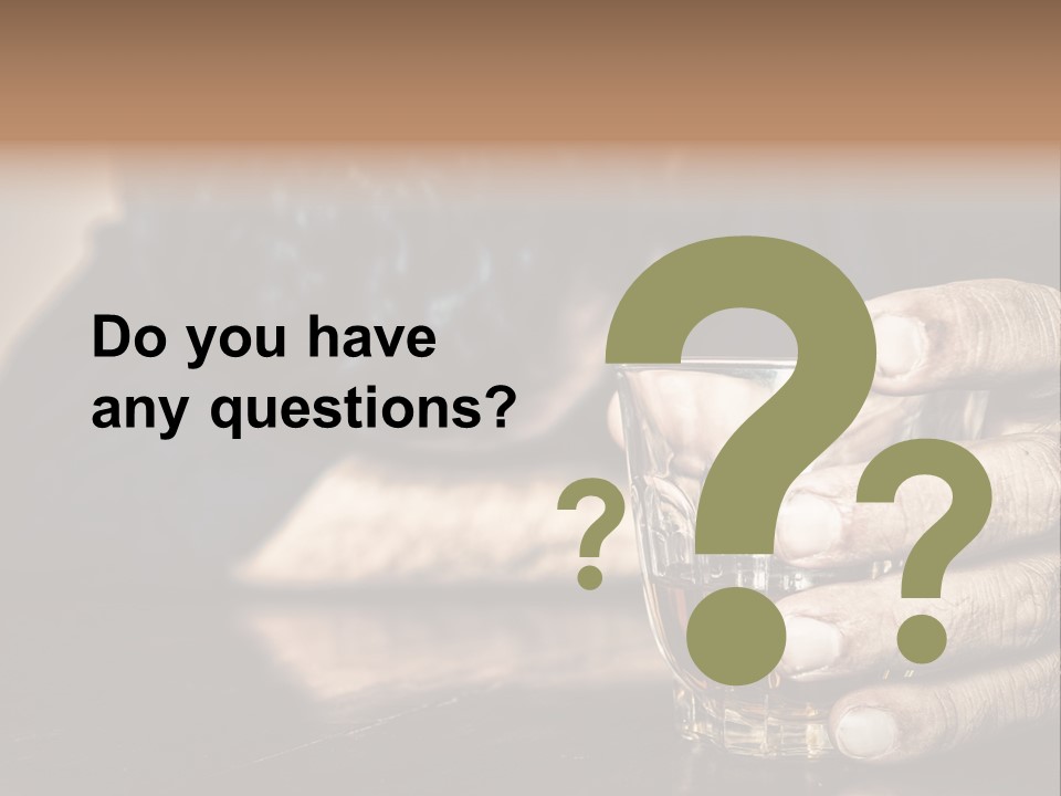 Sleeping Wasted Bar PowerPoint Template