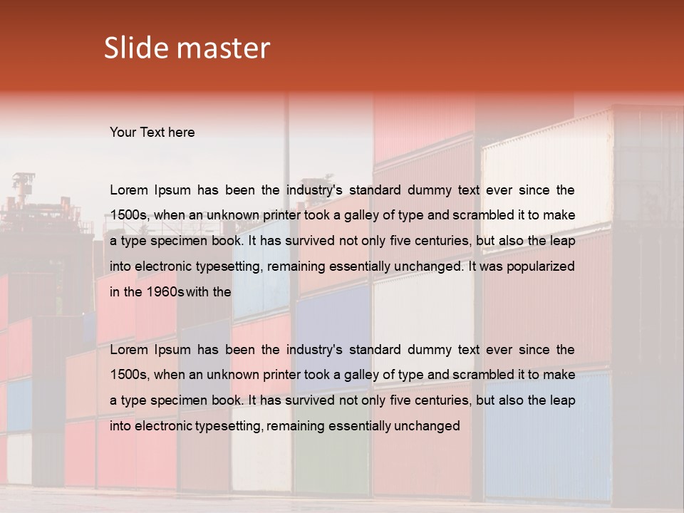 Steel Industry Shipping PowerPoint Template