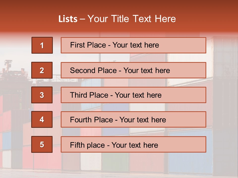 Steel Industry Shipping PowerPoint Template
