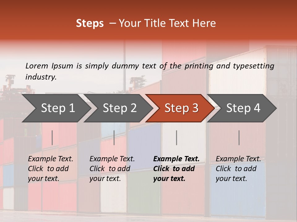 Steel Industry Shipping PowerPoint Template