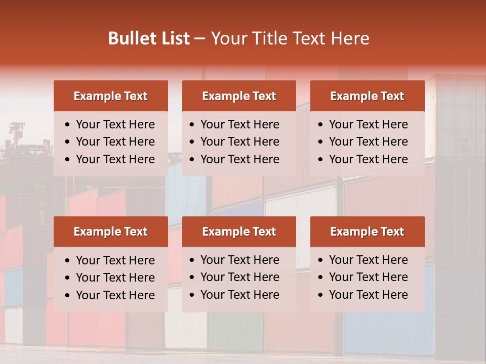 Steel Industry Shipping PowerPoint Template