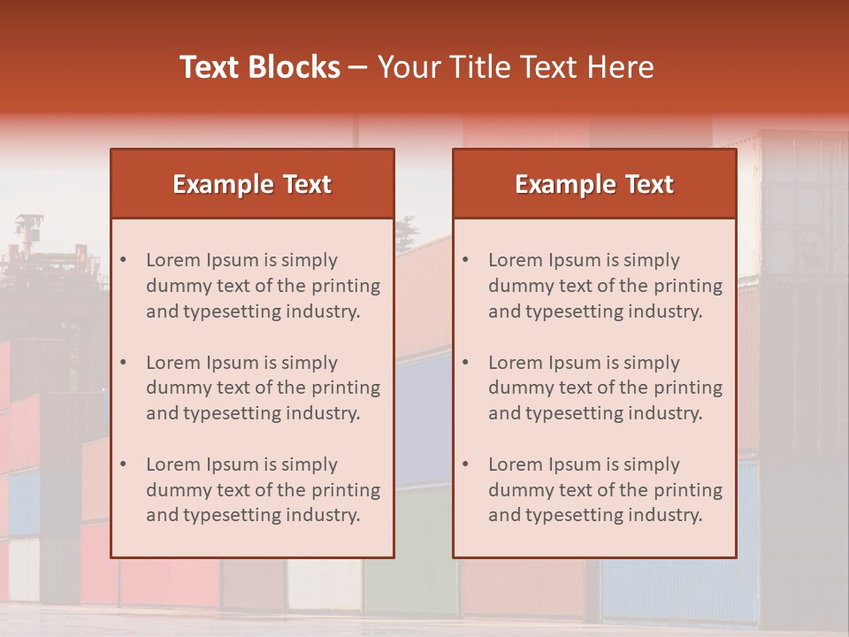 Steel Industry Shipping PowerPoint Template