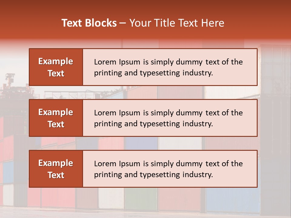 Steel Industry Shipping PowerPoint Template