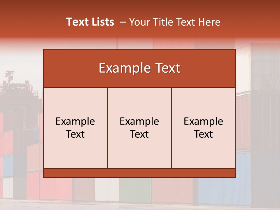 Steel Industry Shipping PowerPoint Template