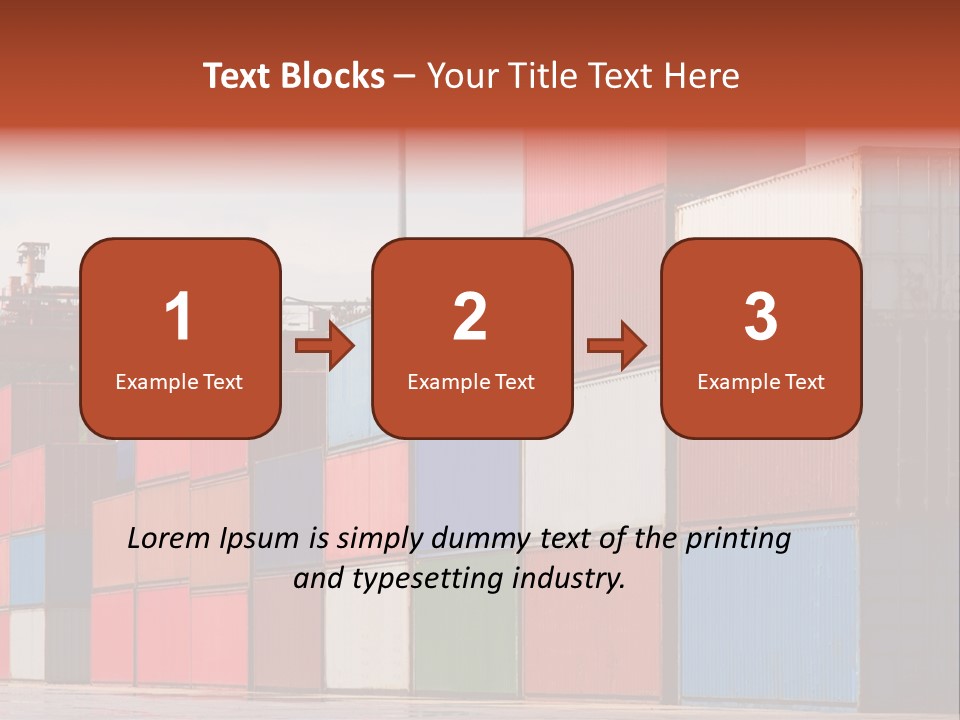 Steel Industry Shipping PowerPoint Template