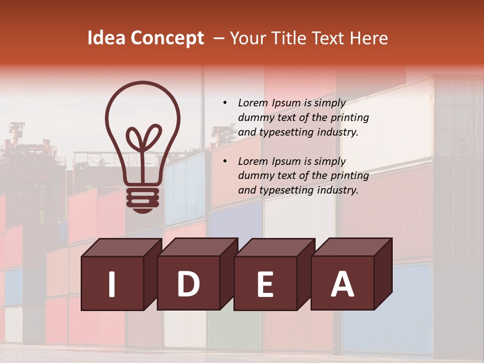 Steel Industry Shipping PowerPoint Template