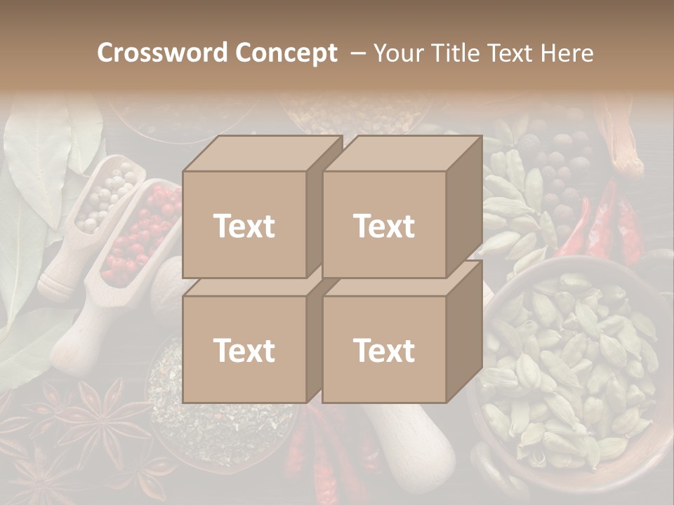 Mace Assortment Cardamon PowerPoint Template