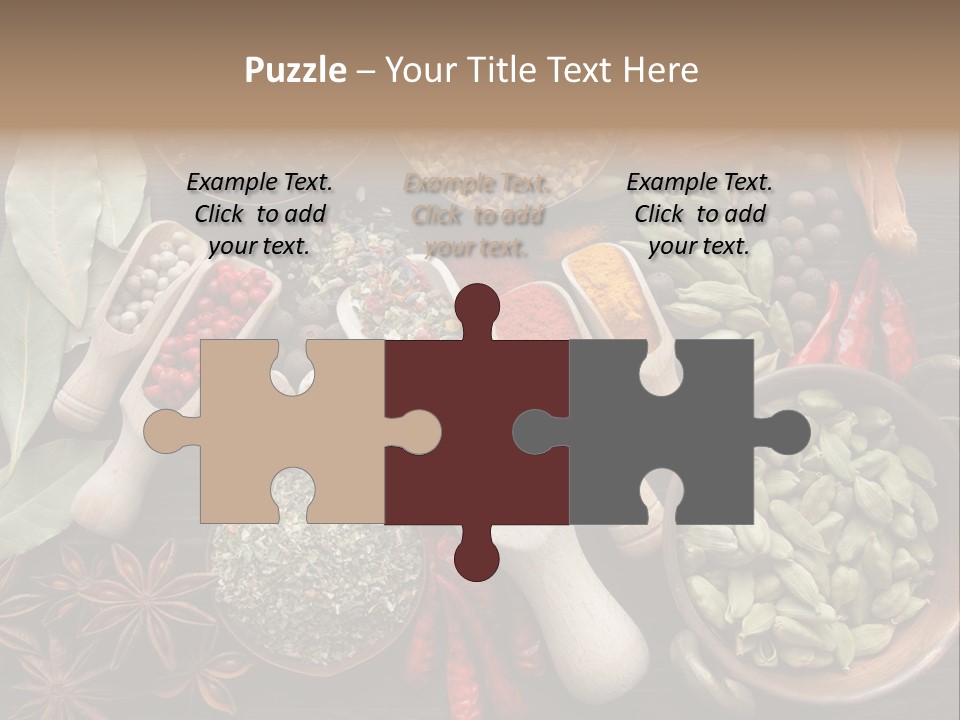 Mace Assortment Cardamon PowerPoint Template