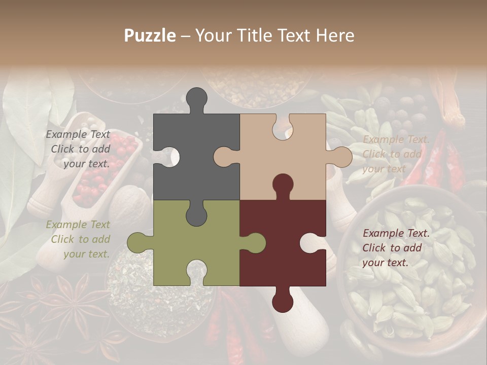 Mace Assortment Cardamon PowerPoint Template