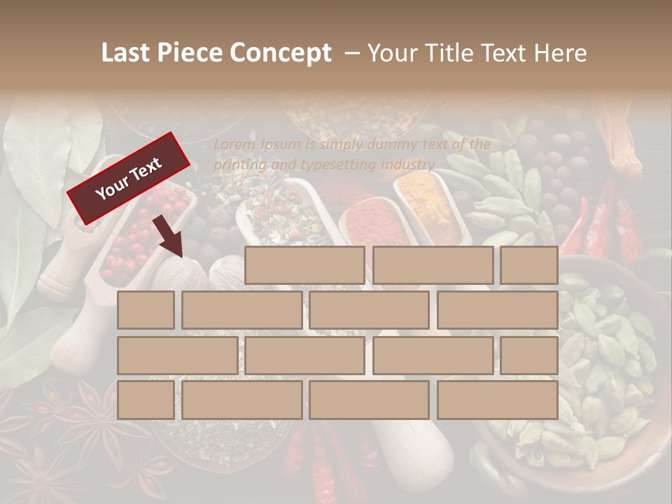 Mace Assortment Cardamon PowerPoint Template