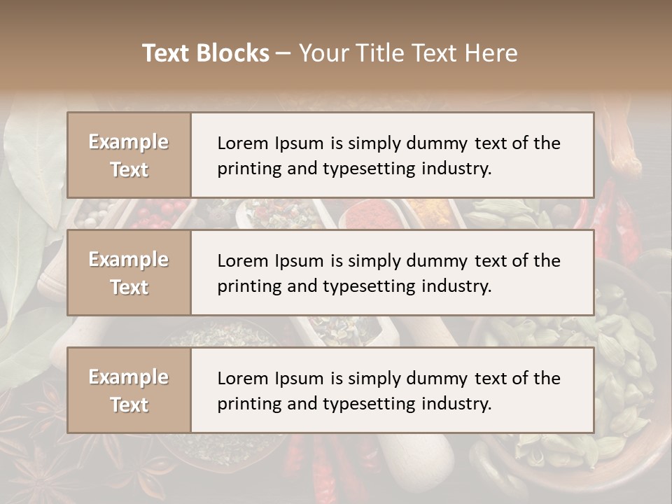 Mace Assortment Cardamon PowerPoint Template