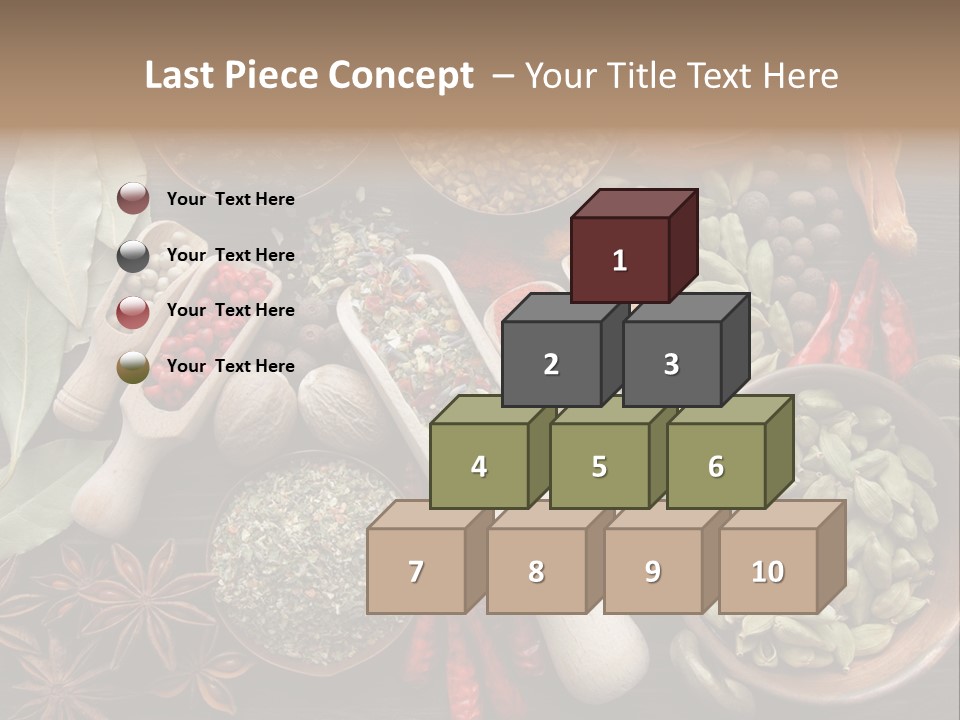 Mace Assortment Cardamon PowerPoint Template
