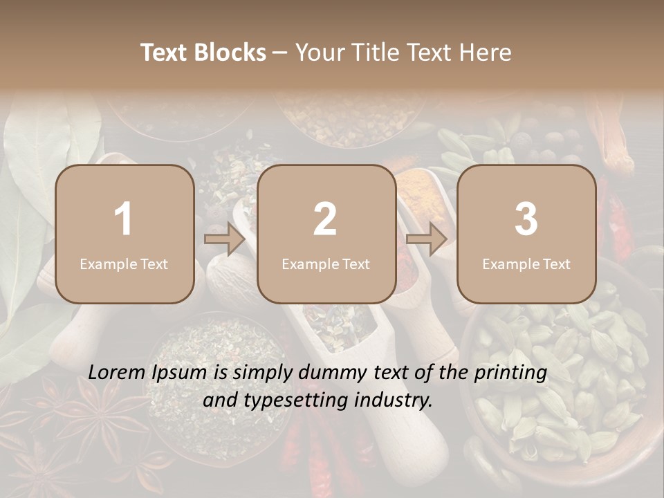 Mace Assortment Cardamon PowerPoint Template