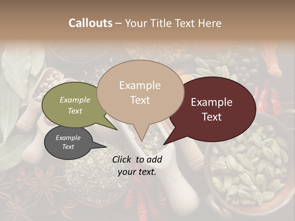 Mace Assortment Cardamon PowerPoint Template