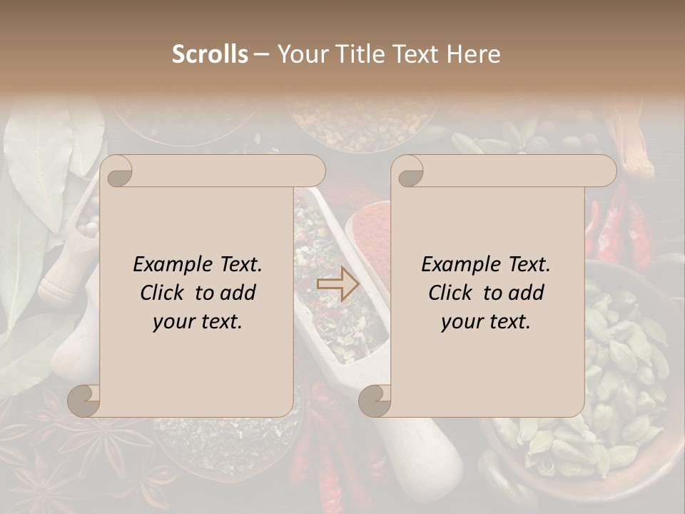 Mace Assortment Cardamon PowerPoint Template