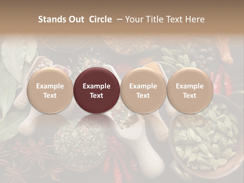 Mace Assortment Cardamon PowerPoint Template