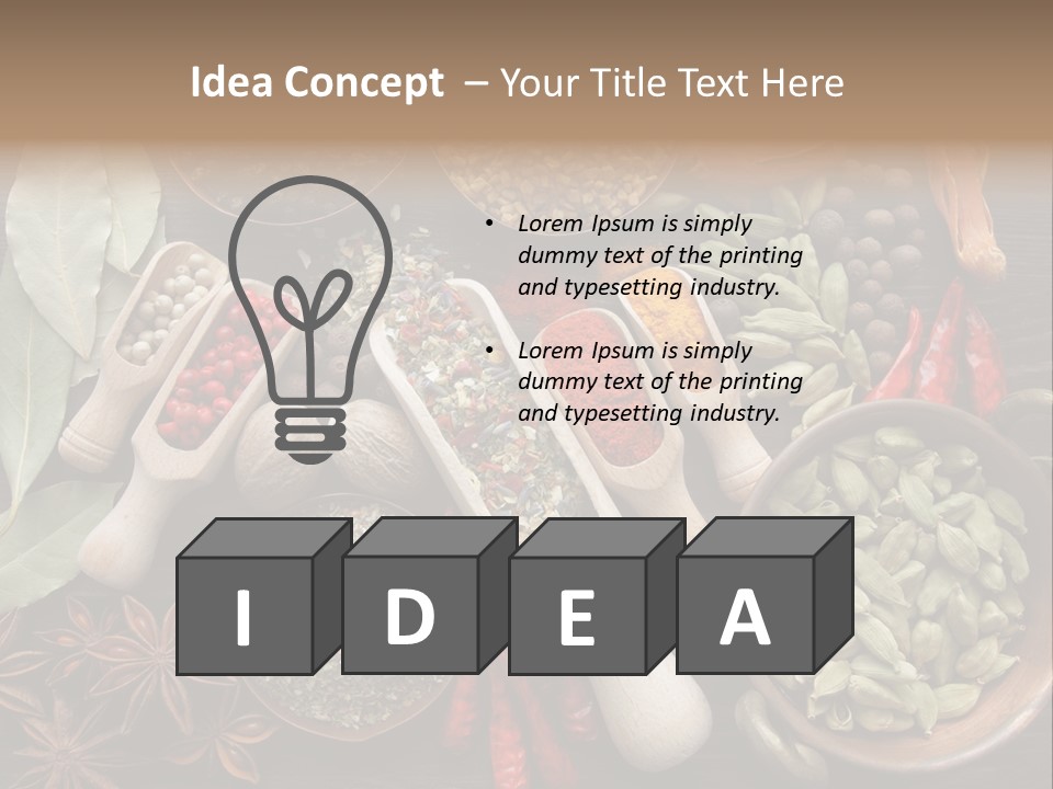 Mace Assortment Cardamon PowerPoint Template