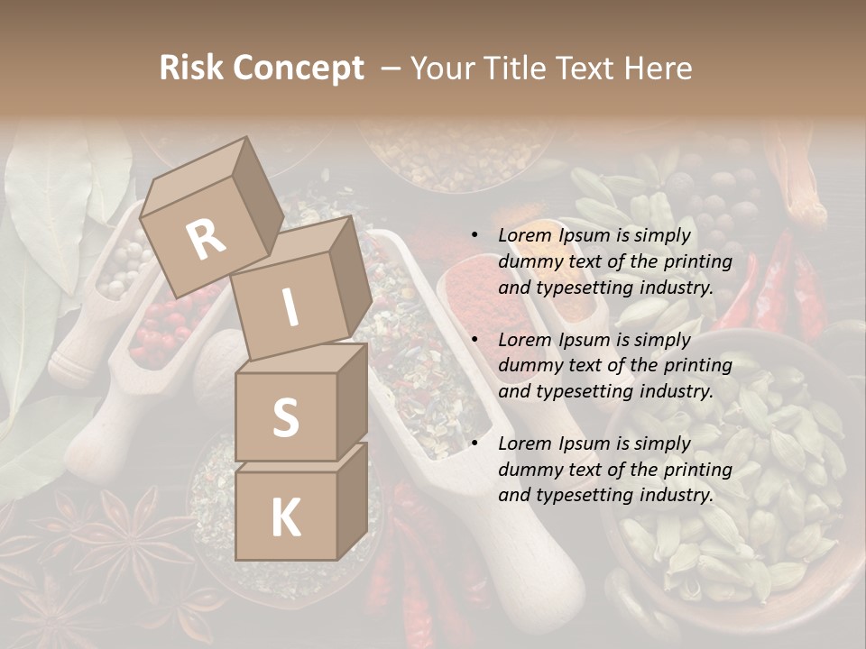 Mace Assortment Cardamon PowerPoint Template