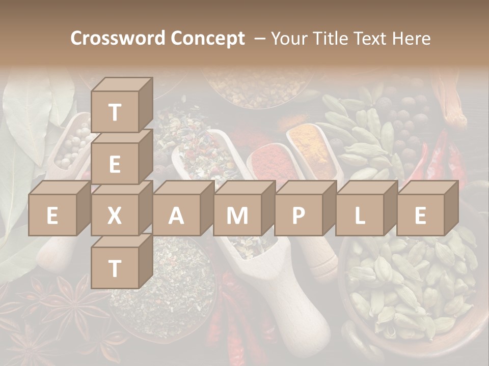 Mace Assortment Cardamon PowerPoint Template