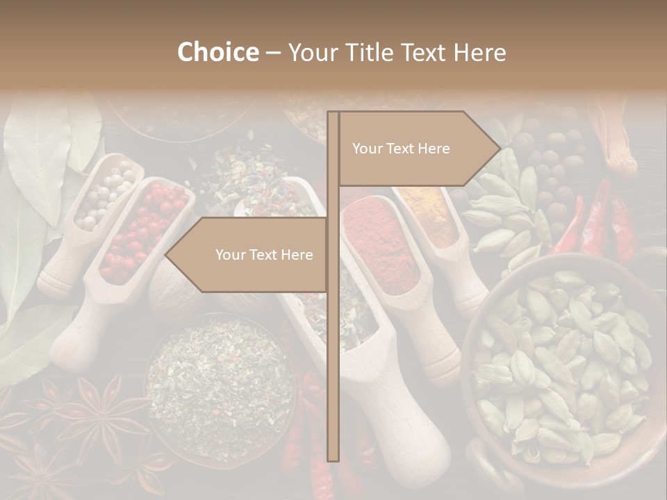 Mace Assortment Cardamon PowerPoint Template