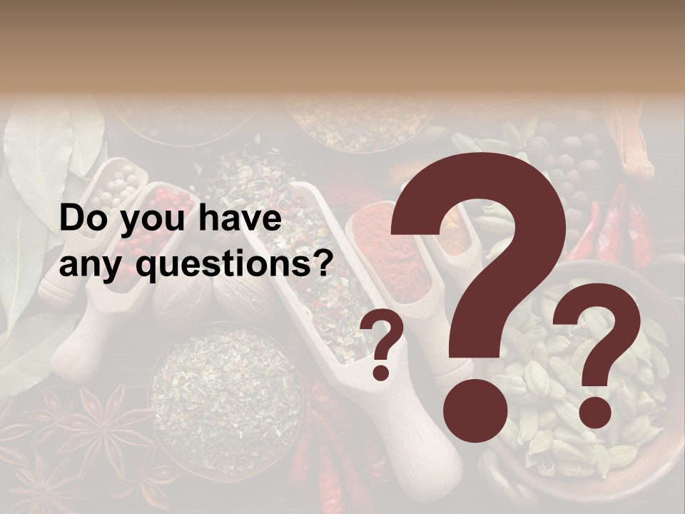 Mace Assortment Cardamon PowerPoint Template