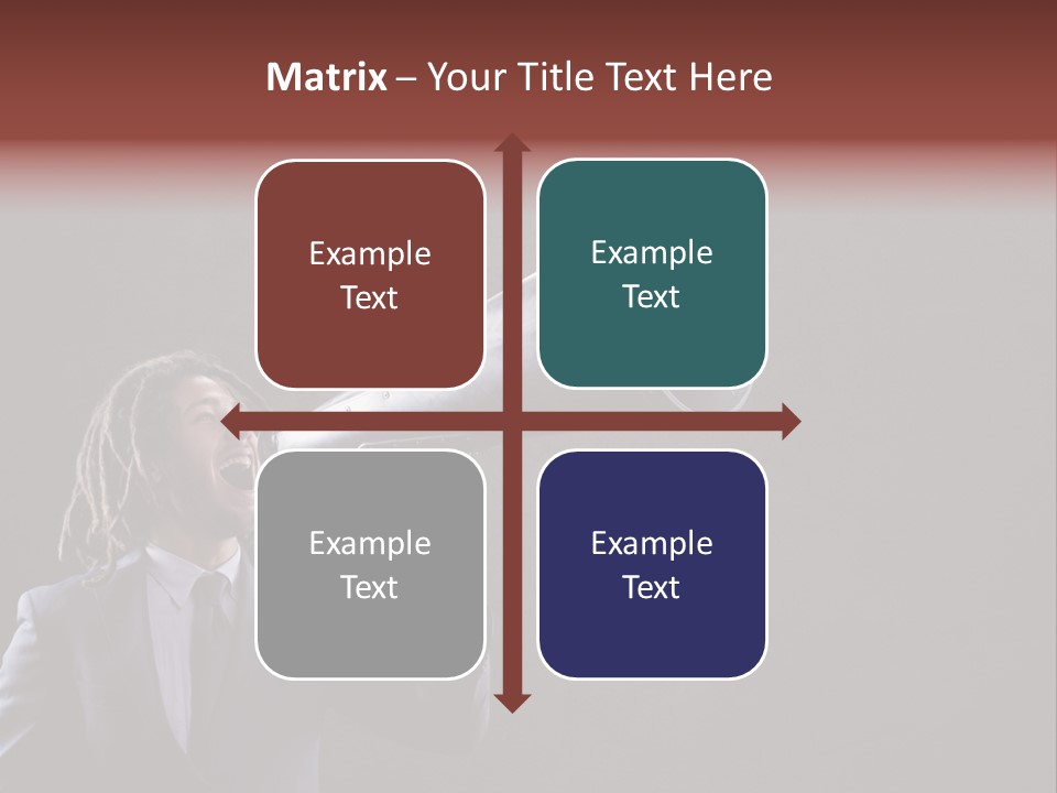 Shout Stubble Young Man PowerPoint Template