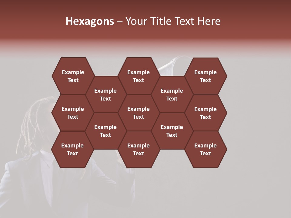 Shout Stubble Young Man PowerPoint Template