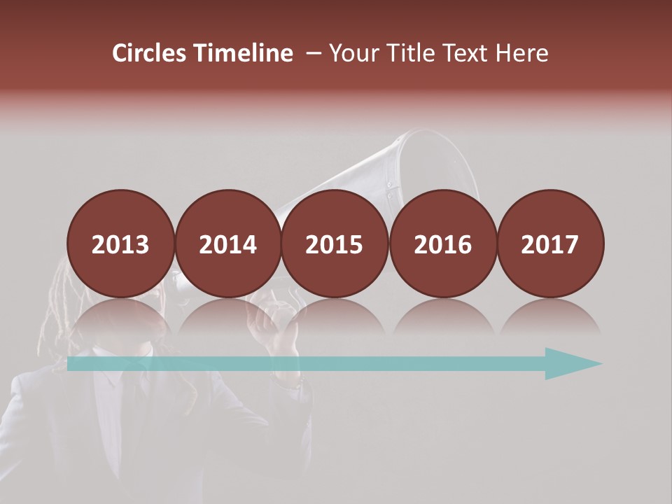 Shout Stubble Young Man PowerPoint Template