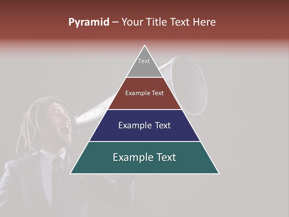 Shout Stubble Young Man PowerPoint Template