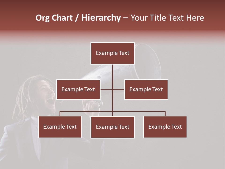 Shout Stubble Young Man PowerPoint Template