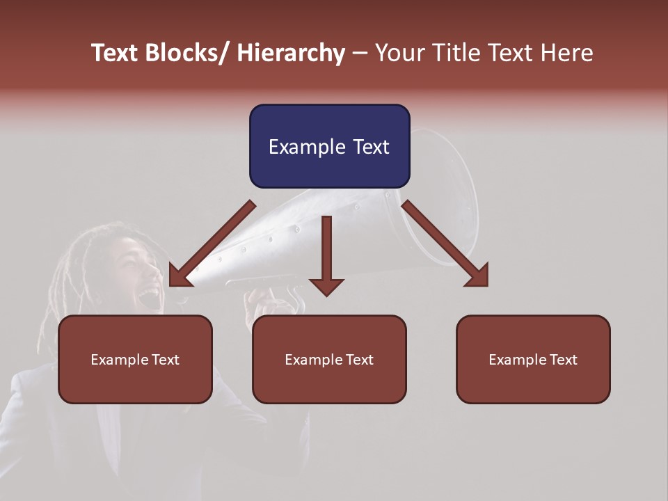 Shout Stubble Young Man PowerPoint Template