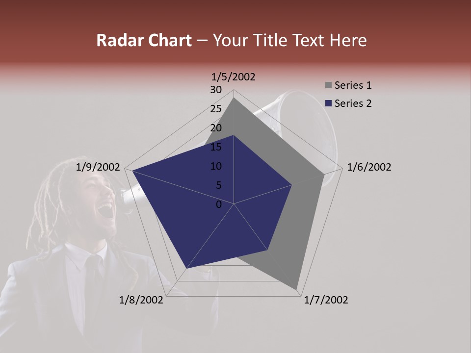 Shout Stubble Young Man PowerPoint Template