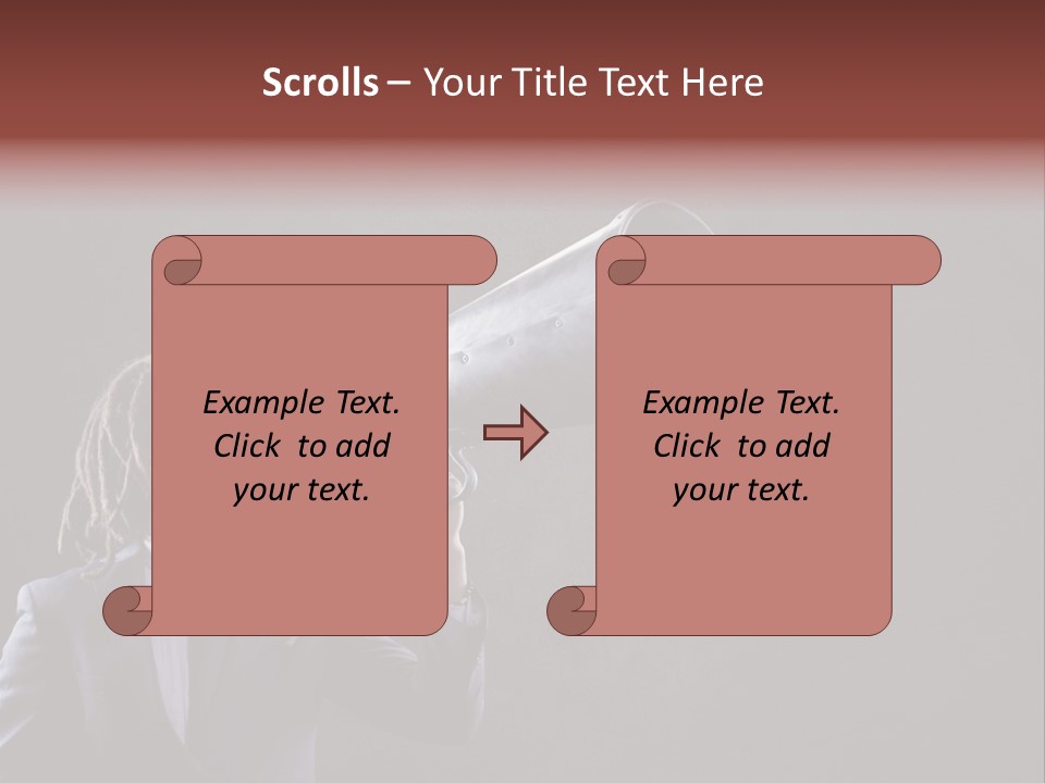 Shout Stubble Young Man PowerPoint Template