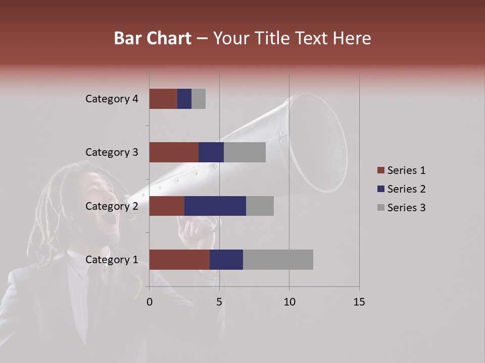 Shout Stubble Young Man PowerPoint Template