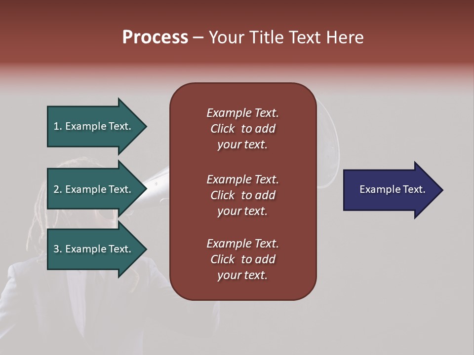 Shout Stubble Young Man PowerPoint Template