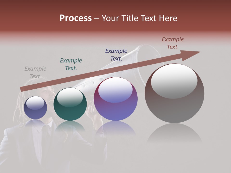 Shout Stubble Young Man PowerPoint Template