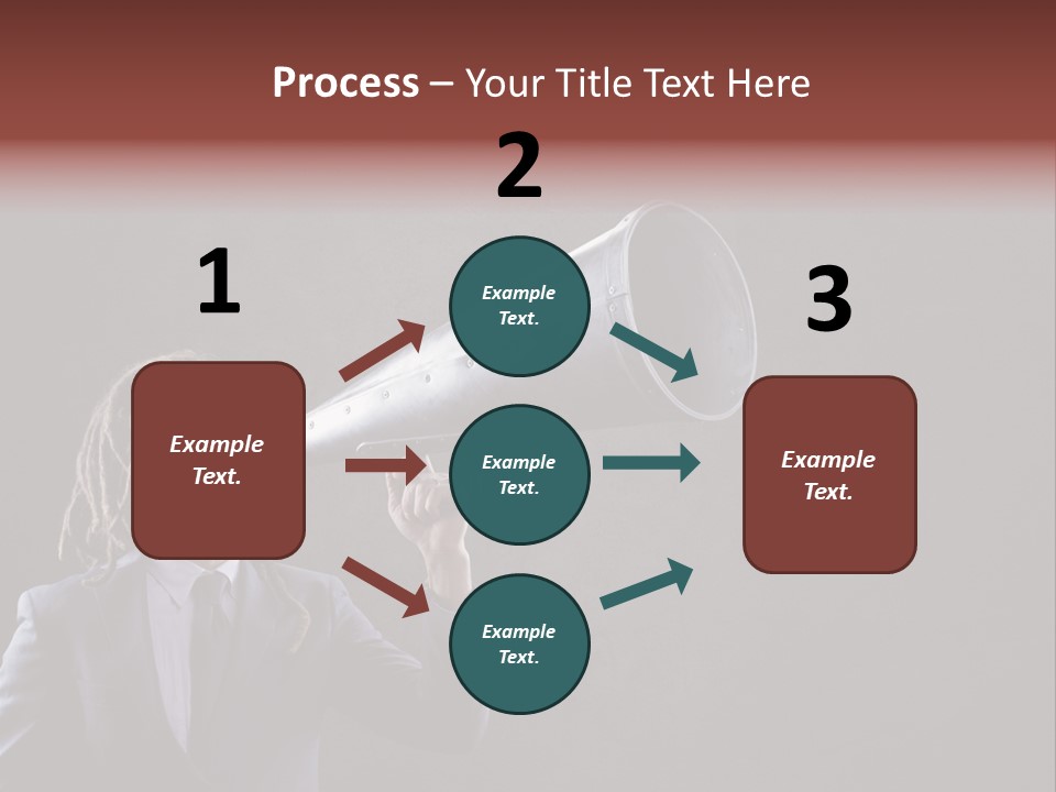 Shout Stubble Young Man PowerPoint Template