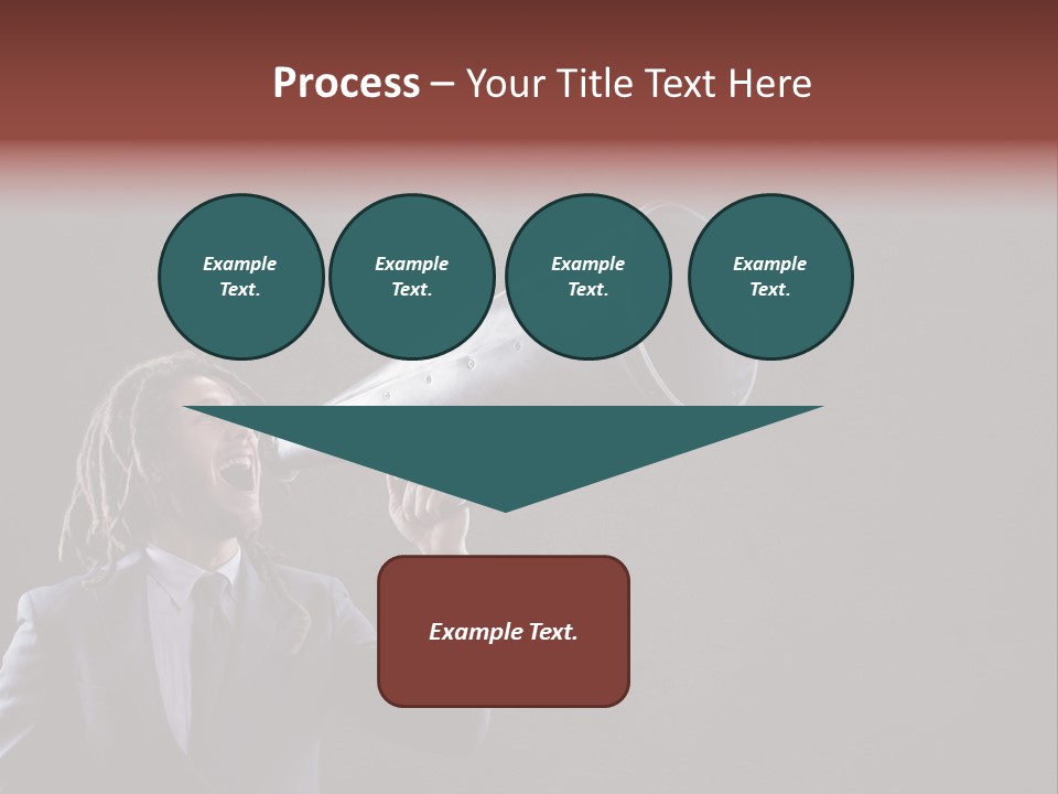 Shout Stubble Young Man PowerPoint Template