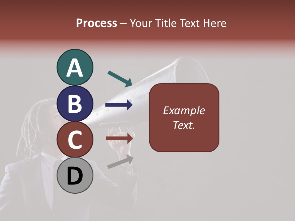 Shout Stubble Young Man PowerPoint Template