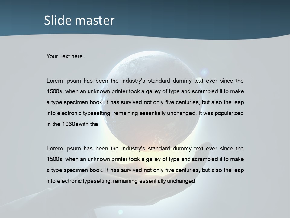 Holding Nation Success PowerPoint Template