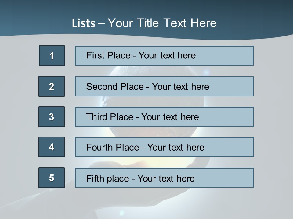 Holding Nation Success PowerPoint Template