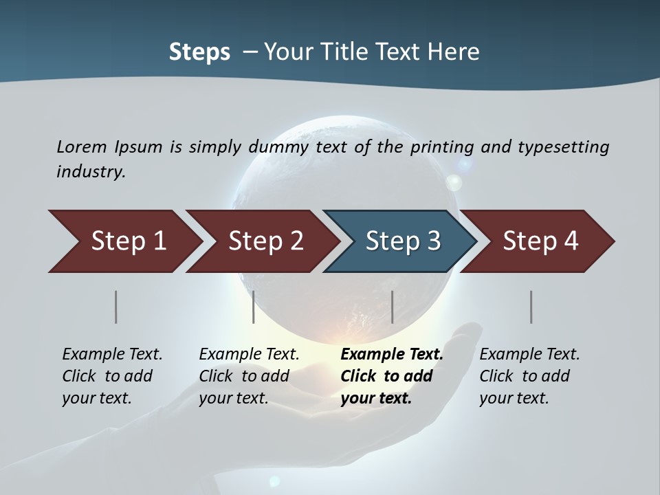 Holding Nation Success PowerPoint Template