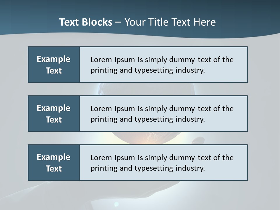 Holding Nation Success PowerPoint Template
